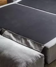 Modena Nickel - Sofabed Unfolded